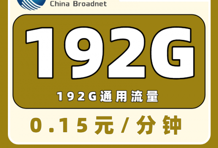 广电升卿卡29元192G流量大放送（发全国）-百团号卡